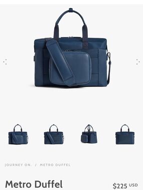 Metro Duffel Travel Bag - Navy